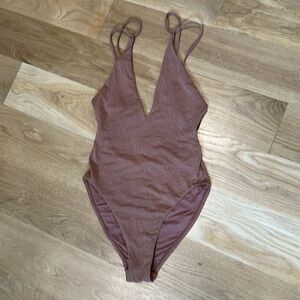 Seafolly Bronze Stardust Deep V One Piece
